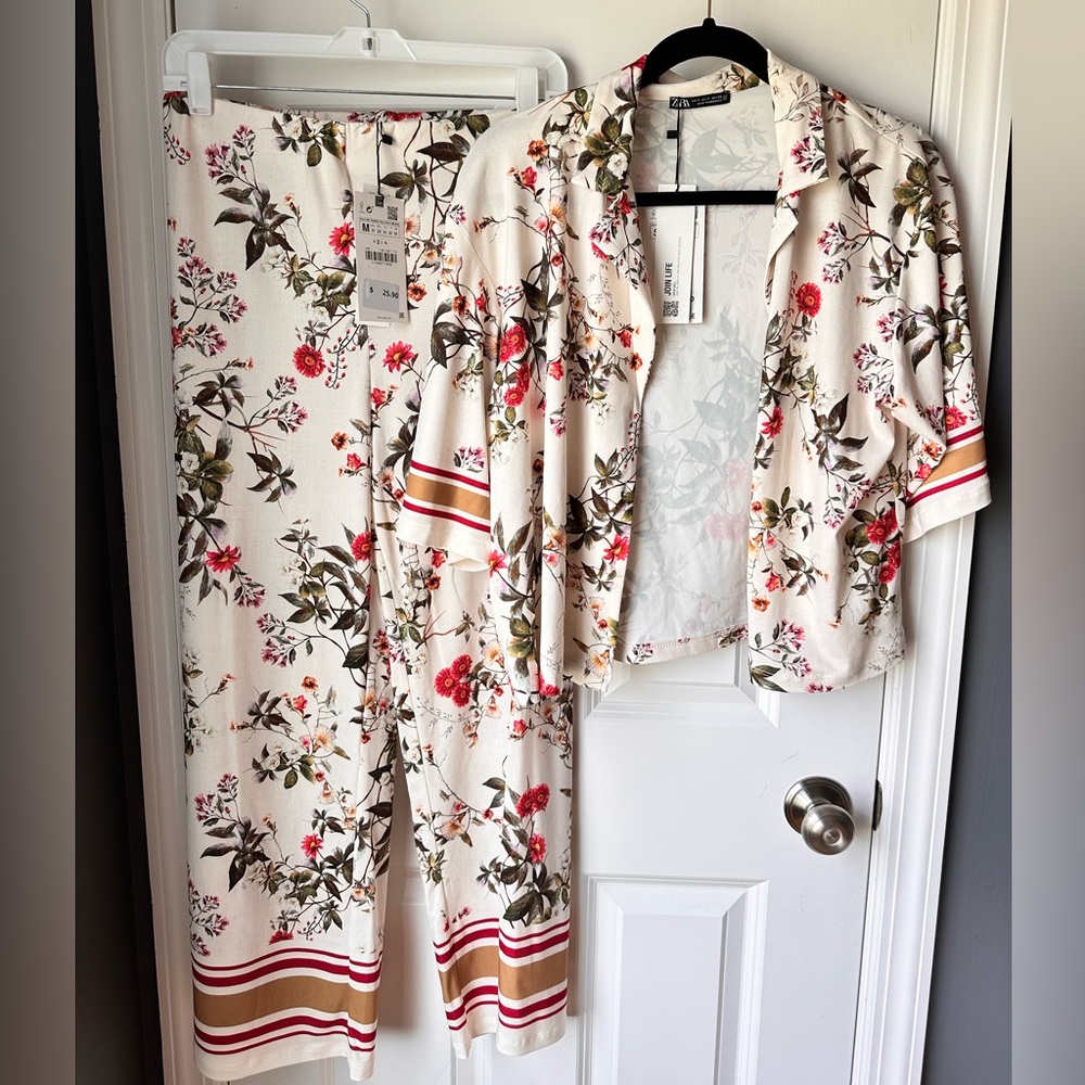 ZARA Floral Co-ord Set